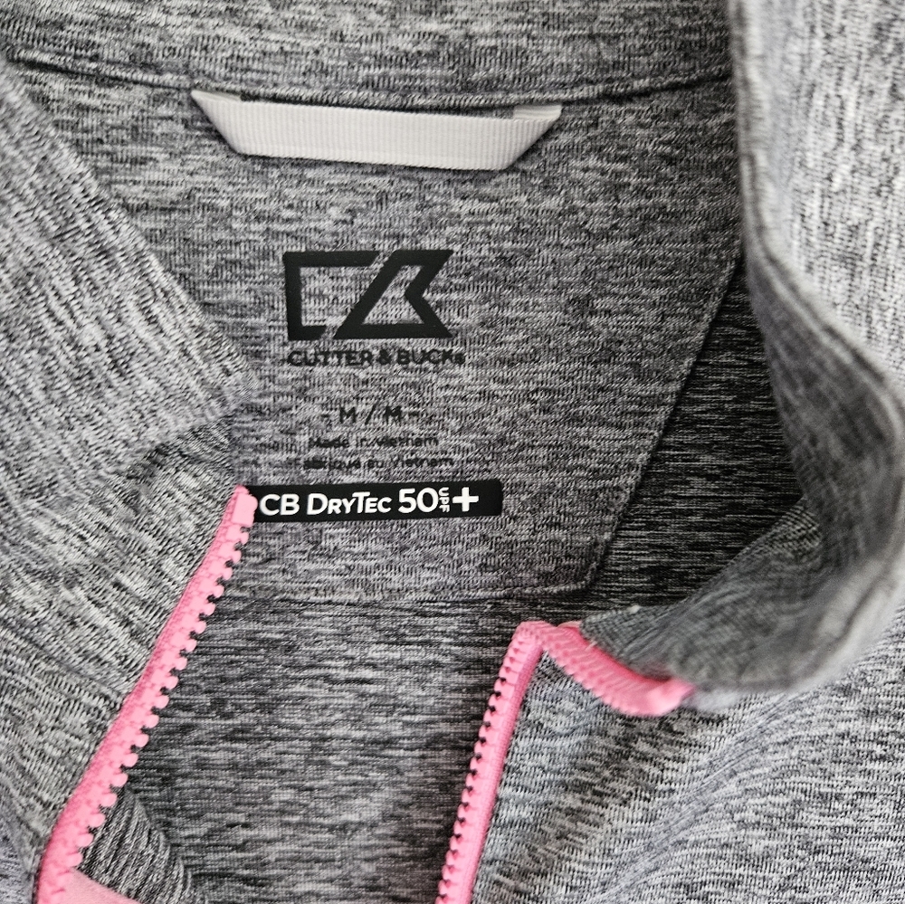 Cutter & Buck gray half zip pullover - Picture 2 of 3